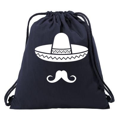 Cinco De Mayo Mexican Sombrero Moustache1 Drawstring Bag