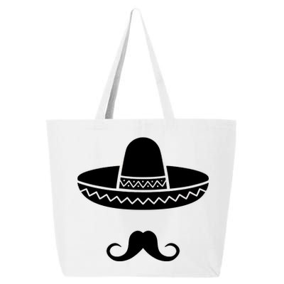 Cinco De Mayo Mexican Sombrero Moustache1 25L Jumbo Tote