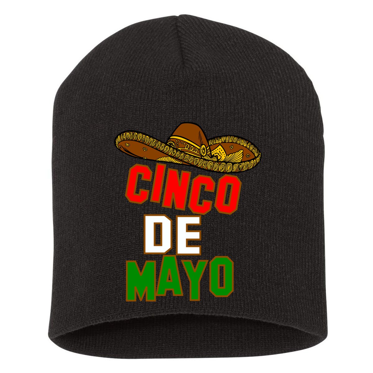 Cinco De Mayo Party Short Acrylic Beanie