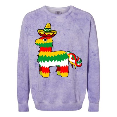 Cinco De Mayo Party Pinata Fiesta Sombrero Colorblast Crewneck Sweatshirt