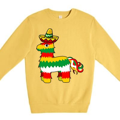 Cinco De Mayo Party Pinata Fiesta Sombrero Premium Crewneck Sweatshirt