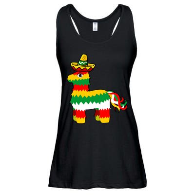 Cinco De Mayo Party Pinata Fiesta Sombrero Ladies Essential Flowy Tank