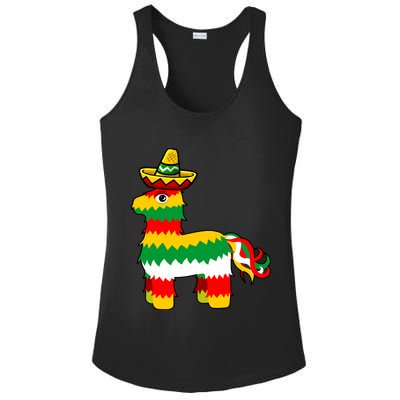 Cinco De Mayo Party Pinata Fiesta Sombrero Ladies PosiCharge Competitor Racerback Tank