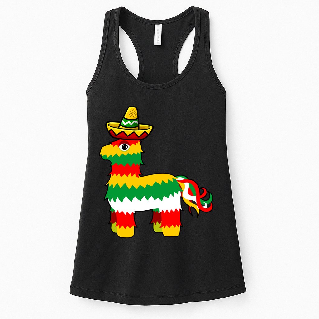 Cinco De Mayo Party Pinata Fiesta Sombrero Womens Tank Top