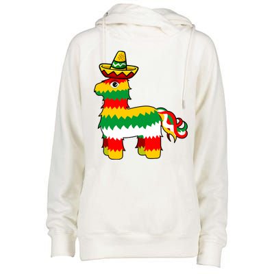 Cinco De Mayo Party Pinata Fiesta Sombrero Womens Funnel Neck Pullover Hood