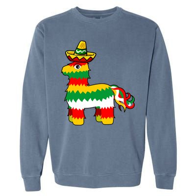 Cinco De Mayo Party Pinata Fiesta Sombrero Garment-Dyed Sweatshirt