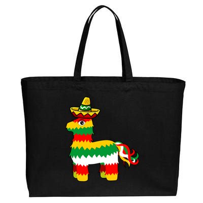 Cinco De Mayo Party Pinata Fiesta Sombrero Cotton Canvas Jumbo Tote