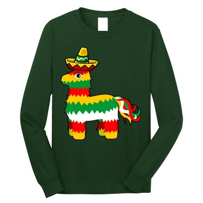 Cinco De Mayo Party Pinata Fiesta Sombrero Long Sleeve Shirt