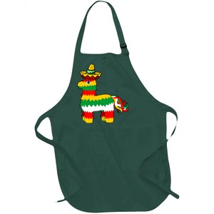 Cinco De Mayo Party Pinata Fiesta Sombrero Full-Length Apron With Pockets