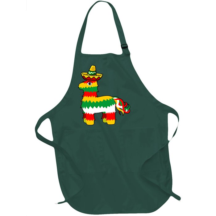 Cinco De Mayo Party Pinata Fiesta Sombrero Full-Length Apron With Pockets