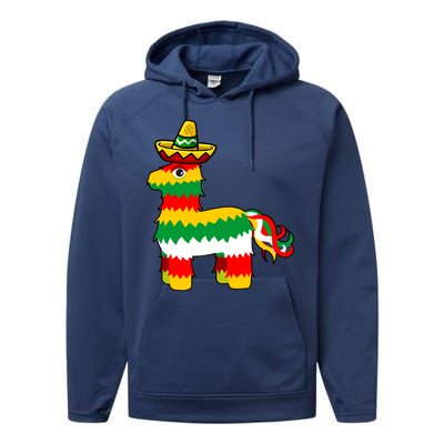 Cinco De Mayo Party Pinata Fiesta Sombrero Performance Fleece Hoodie