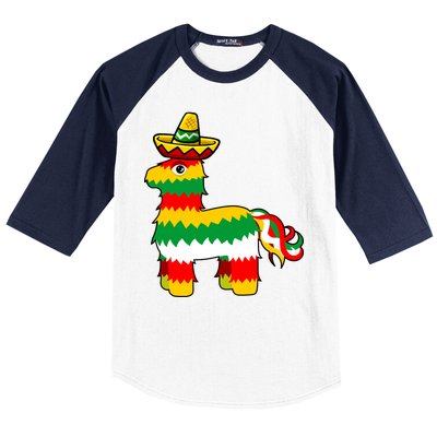 Cinco De Mayo Party Pinata Fiesta Sombrero Baseball Sleeve Shirt