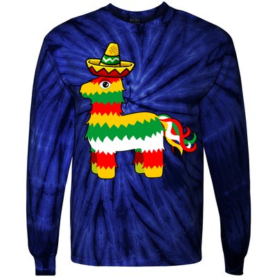 Cinco De Mayo Party Pinata Fiesta Sombrero Tie-Dye Long Sleeve Shirt