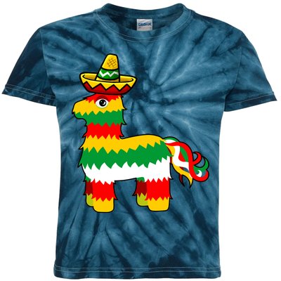 Cinco De Mayo Party Pinata Fiesta Sombrero Kids Tie-Dye T-Shirt