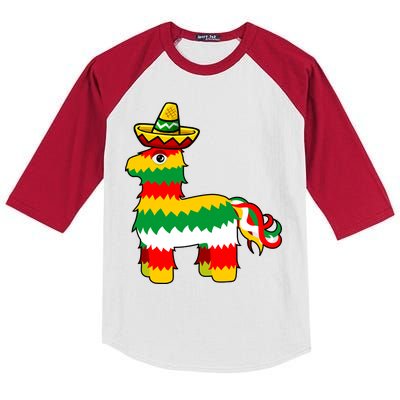 Cinco De Mayo Party Pinata Fiesta Sombrero Kids Colorblock Raglan Jersey