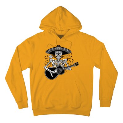 Cinco De Mayo Skeleton Playing the Guitar Hoodie