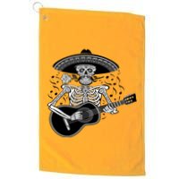 Cinco De Mayo Skeleton Playing the Guitar Golf Towel
