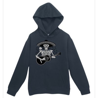 Cinco De Mayo Skeleton Playing the Guitar Urban Pullover Hoodie