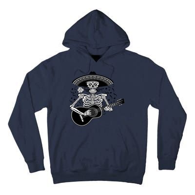 Cinco De Mayo Skeleton Playing the Guitar Tall Hoodie