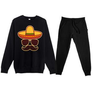 Cinco De Mayo Sombrero 'Stash  Premium Crewneck Sweatsuit Set