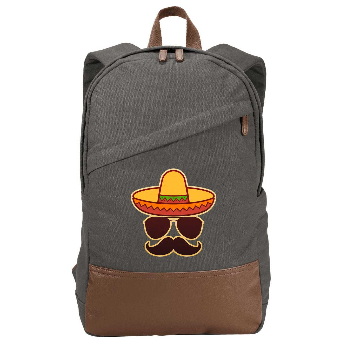 Cinco De Mayo Sombrero 'Stash  Cotton Canvas Backpack