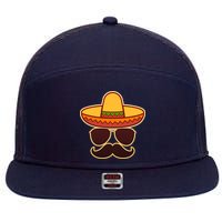 Cinco De Mayo Sombrero 'Stash  7 Panel Mesh Trucker Snapback Hat