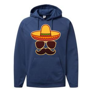 Cinco De Mayo Sombrero 'Stash  Performance Fleece Hoodie