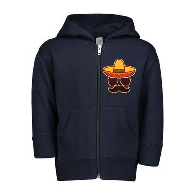 Cinco De Mayo Sombrero 'Stash  Toddler Zip Fleece Hoodie