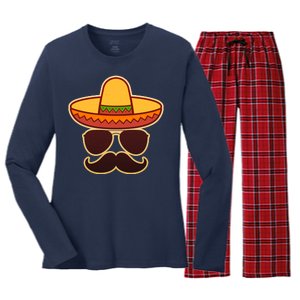 Cinco De Mayo Sombrero 'Stash  Women's Long Sleeve Flannel Pajama Set 