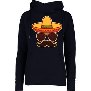 Cinco De Mayo Sombrero 'Stash  Womens Funnel Neck Pullover Hood