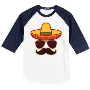 Cinco De Mayo Sombrero 'Stash  Baseball Sleeve Shirt