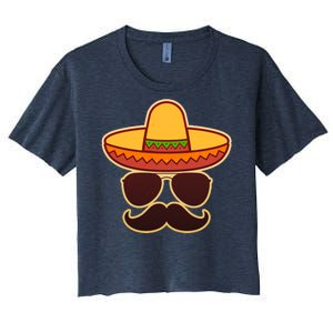 Cinco De Mayo Sombrero 'Stash  Women's Crop Top Tee