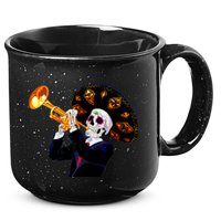 Cinco De Mayo Sugar Skull Playing Trumpet 15oz Campfire Ceramic Mug