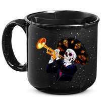 Cinco De Mayo Sugar Skull Playing Trumpet 15oz Campfire Ceramic Mug