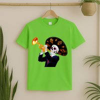 Cinco De Mayo Sugar Skull Playing Trumpet T-Shirt