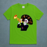 Cinco De Mayo Sugar Skull Playing Trumpet T-Shirt