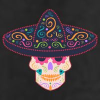 Cinco De Mayo Sugar Skull Sombrero Cool Comfort Performance Bucket Hat