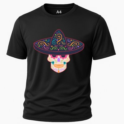 Cinco De Mayo Sugar Skull Sombrero Performance Shirt