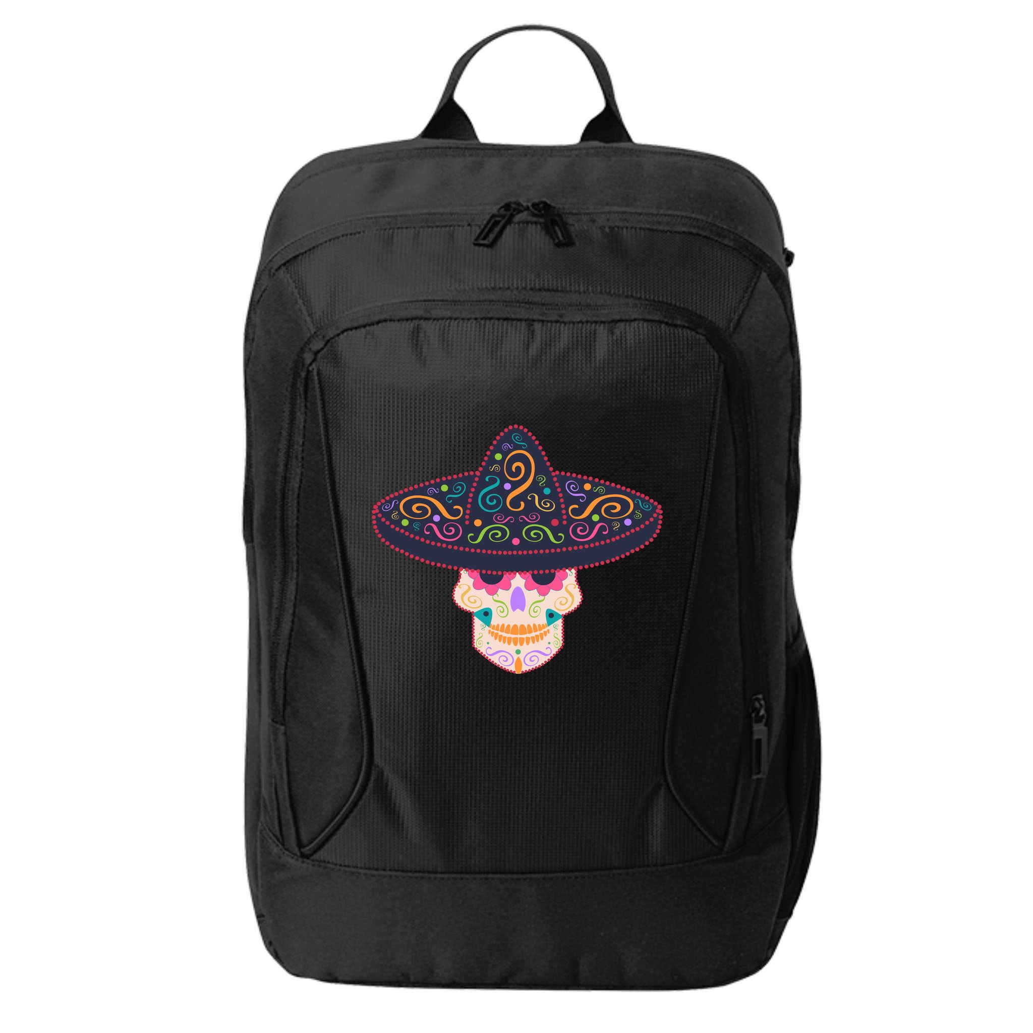Cinco De Mayo Sugar Skull Sombrero City Backpack