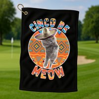 Cinco De Meow Golf Towel