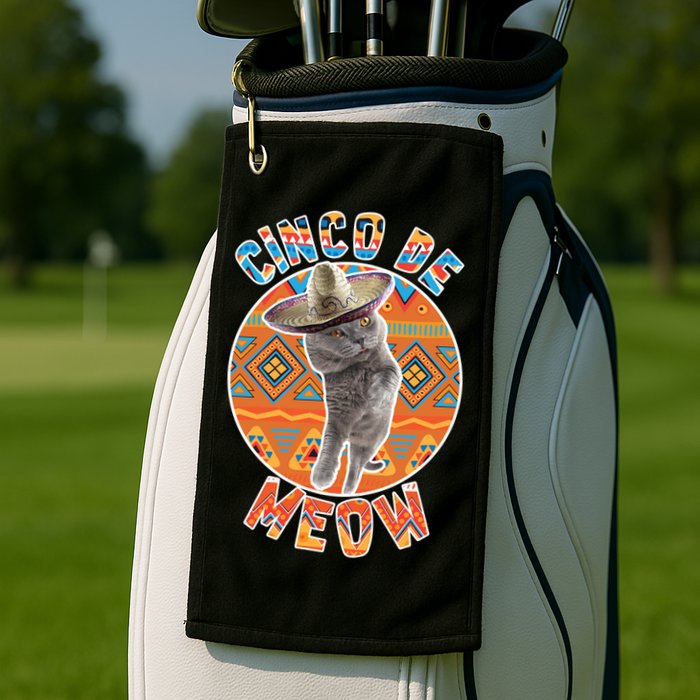 Cinco De Meow Golf Towel