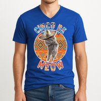Cinco De Meow V-Neck T-Shirt