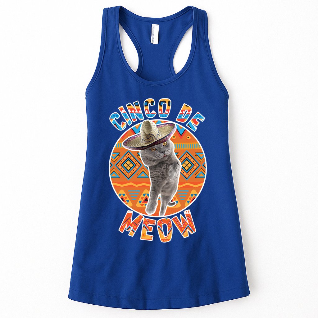 Cinco De Meow Womens Tank Top