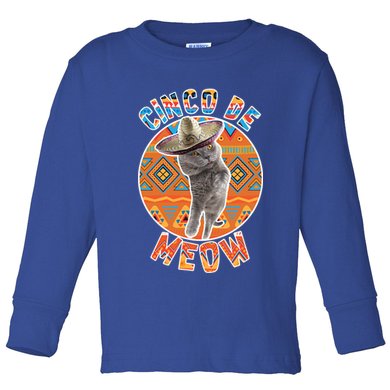 Cinco De Meow Toddler Long Sleeve Shirt