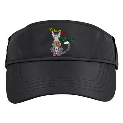 Cinco De Meow Funny Mexican Cat Adult Drive Performance Visor