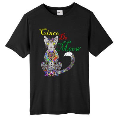 Cinco De Meow Funny Mexican Cat Tall Fusion ChromaSoft Performance T-Shirt