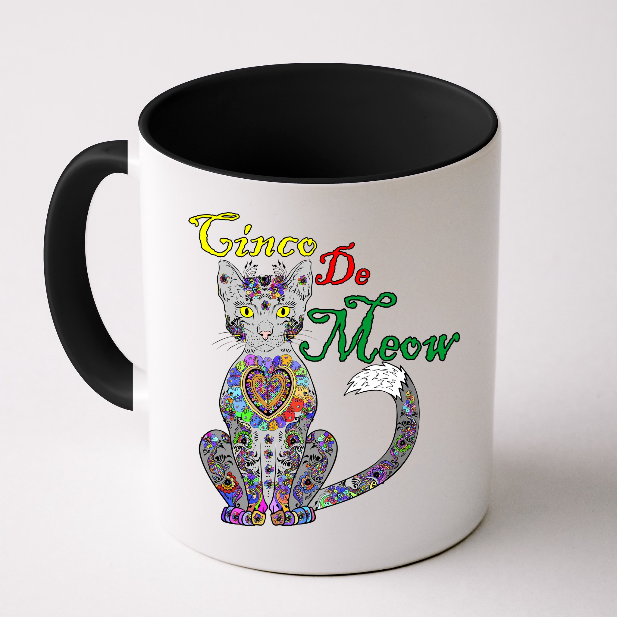 Cinco De Meow Funny Mexican Cat Mug