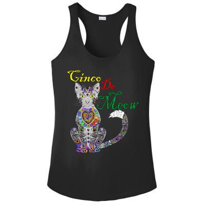 Cinco De Meow Funny Mexican Cat Ladies PosiCharge Competitor Racerback Tank