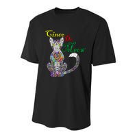 Cinco De Meow Funny Mexican Cat Youth Performance Sprint T-Shirt