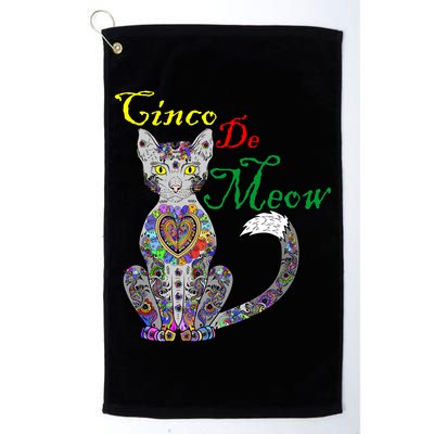 Cinco De Meow Funny Mexican Cat Golf Towel